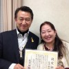 高津理絵先生から御心カウンセラー認定証いただきました。